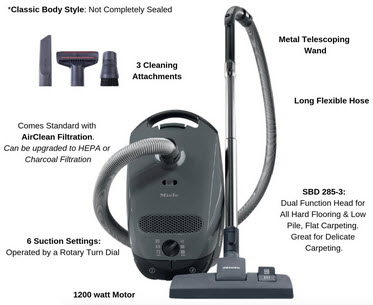 Miele Classic C1 Pure Suction Canister Vacuum Cleaner