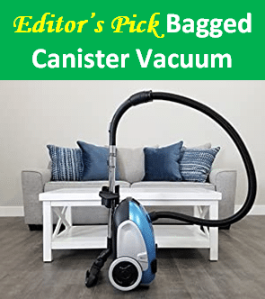Editor pick bagged canister vacuum