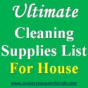 Ultimate cleaning supplies list for house